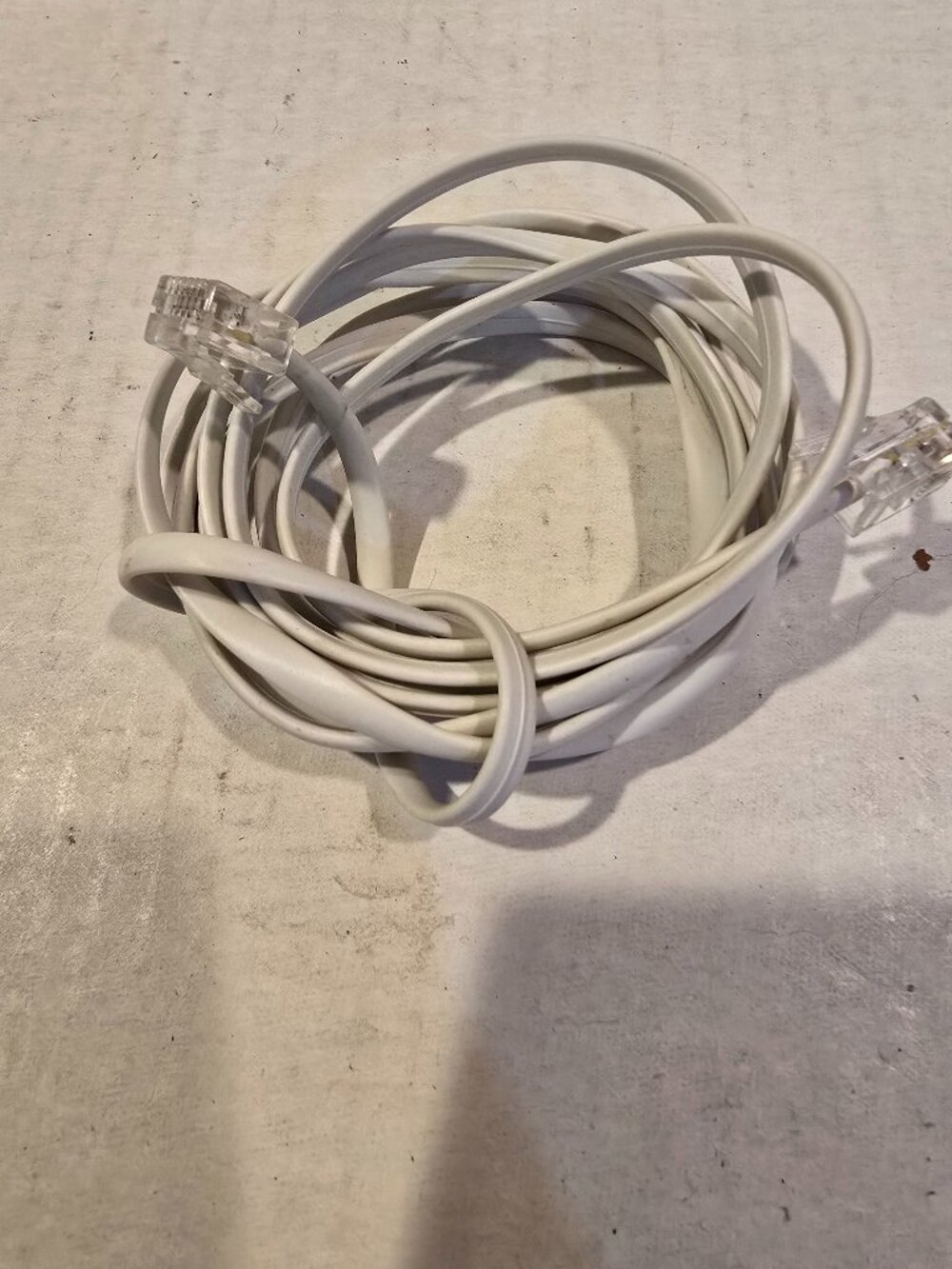 Cable Landline Telephone DSL-ADSL Modems Modular Cord 7 ft Untested Vintage